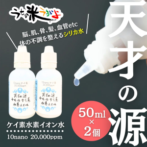 徳用2個セット【高濃度のシリカ飲料】天才の源®「うちのケイ素水素イオン水」